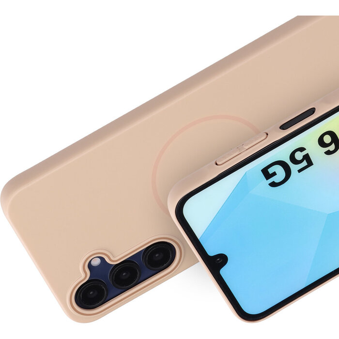 Mobiparts Mobiparts Slim Line Case voor Samsung Galaxy A16 - MagSafe - Dune Sand