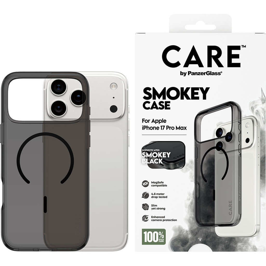 CARE by PanzerGlass PanzerGlass Urban Explorer MagSafe Case iPhone 17 Pro Max - Smokey Black