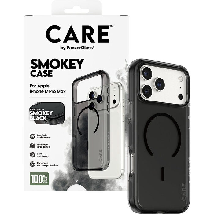 CARE by PanzerGlass CARE by PanzerGlass Urban Explorer Smokey Black MagSafe iPhone 17 Pro Max