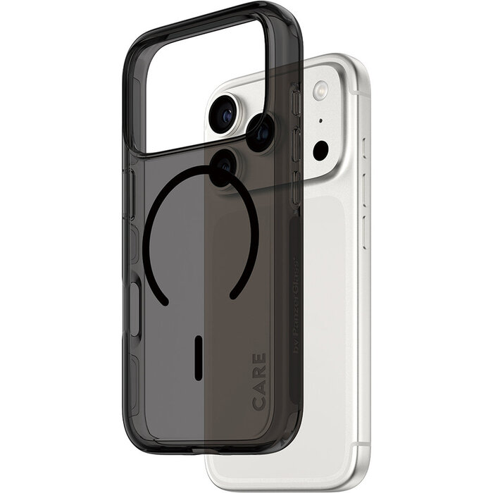CARE by PanzerGlass PanzerGlass Urban Explorer MagSafe Hoesje voor iPhone 17 Pro - Smokey Black