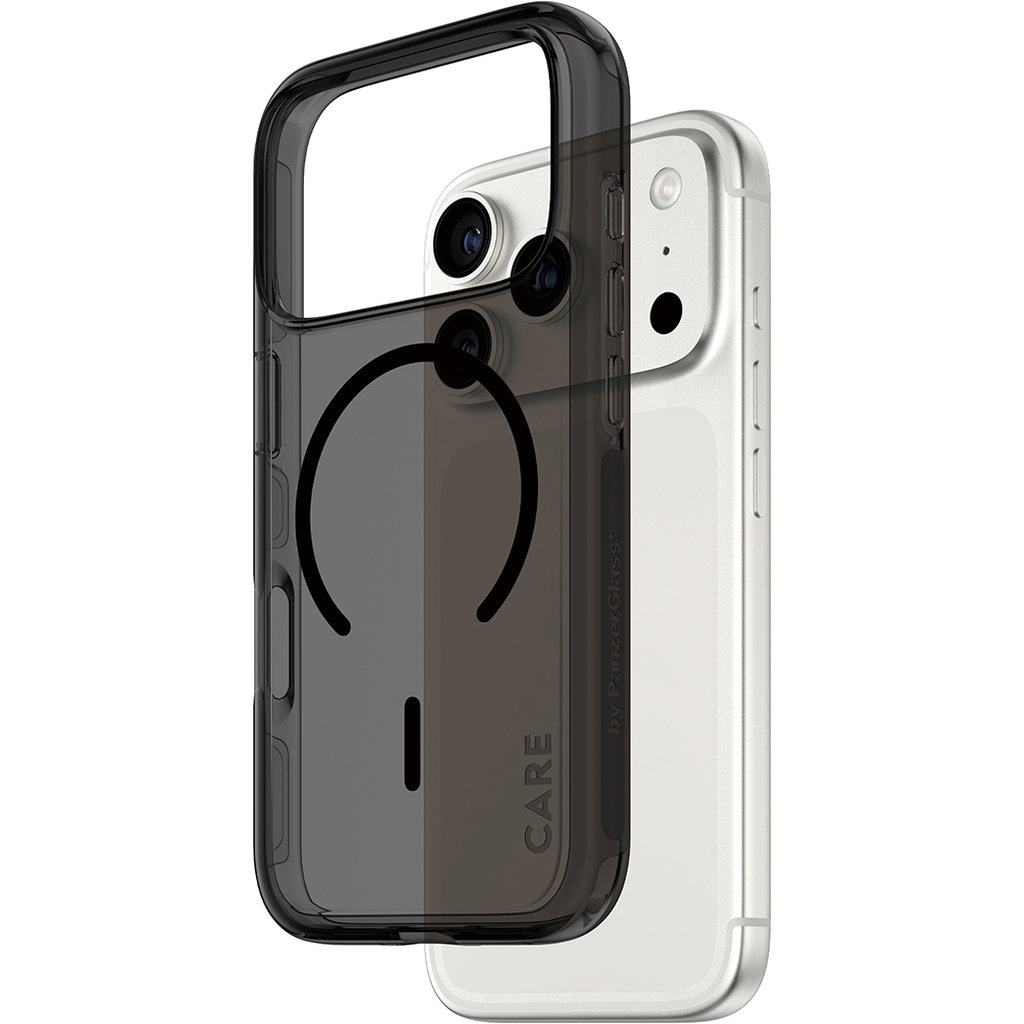 CARE by PanzerGlass PanzerGlass Urban Explorer MagSafe Hoesje voor iPhone 17 Pro - Smokey Black