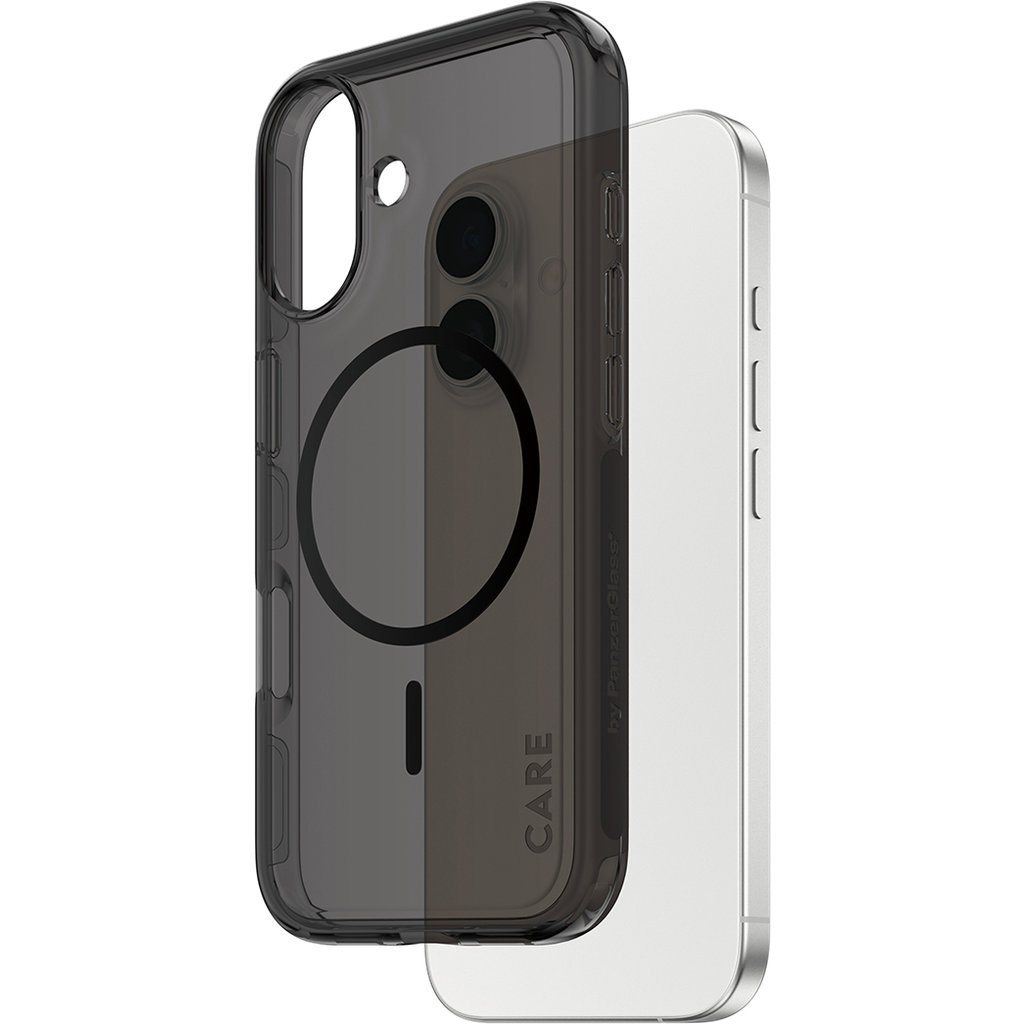 CARE by PanzerGlass PanzerGlass Urban Explorer iPhone 17 Hoesje - MagSafe - Smokey Black