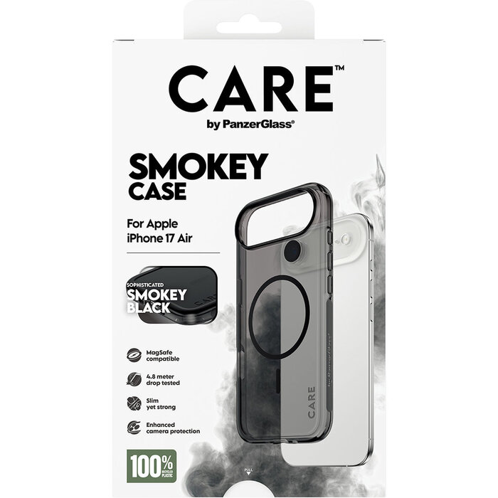 CARE by PanzerGlass PanzerGlass Urban Explorer MagSafe Hoesje voor iPhone Air - Smokey Black