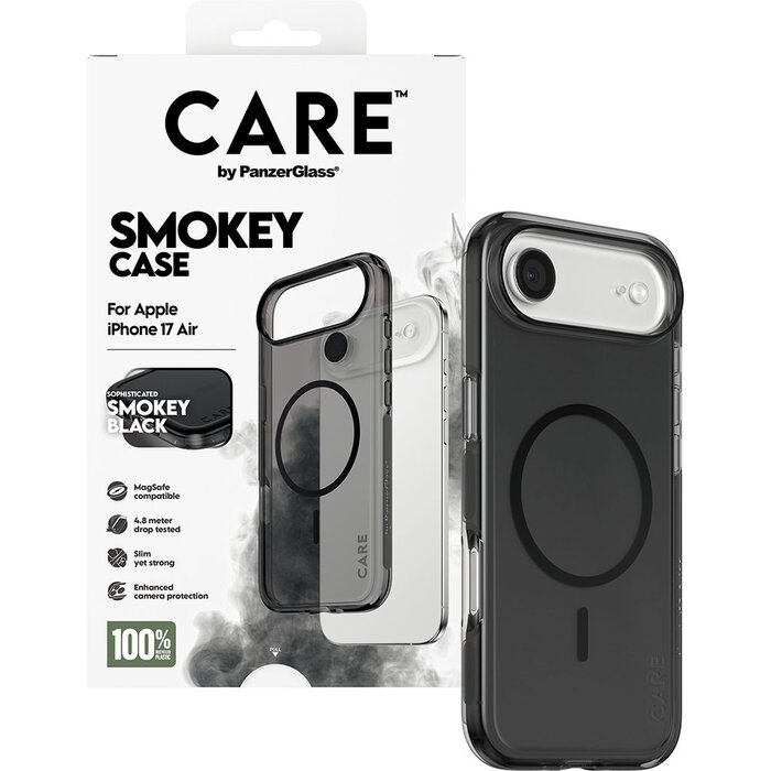 CARE by PanzerGlass PanzerGlass Urban Explorer MagSafe Hoesje voor iPhone Air - Smokey Black