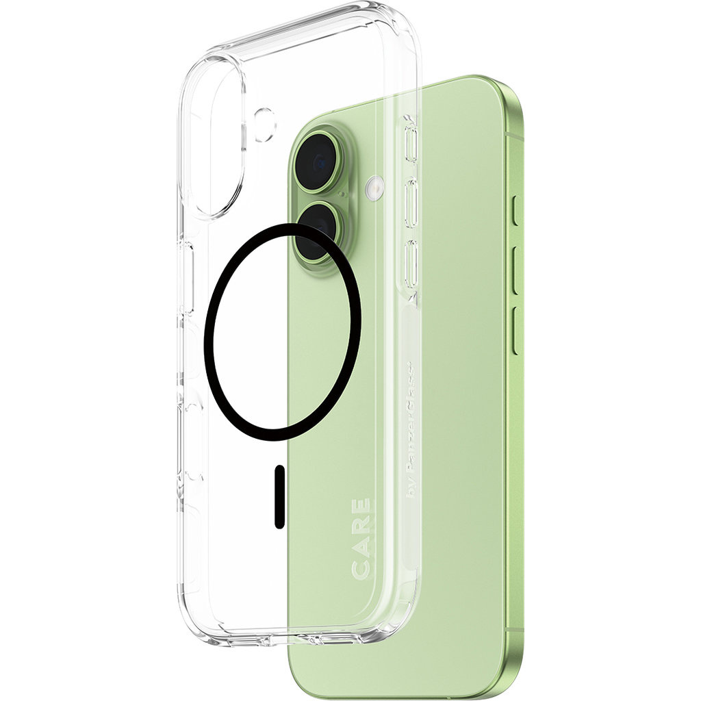 CARE by PanzerGlass PanzerGlass Urban Explorer MagSafe Hoesje voor iPhone 17 - Transparant Zwart