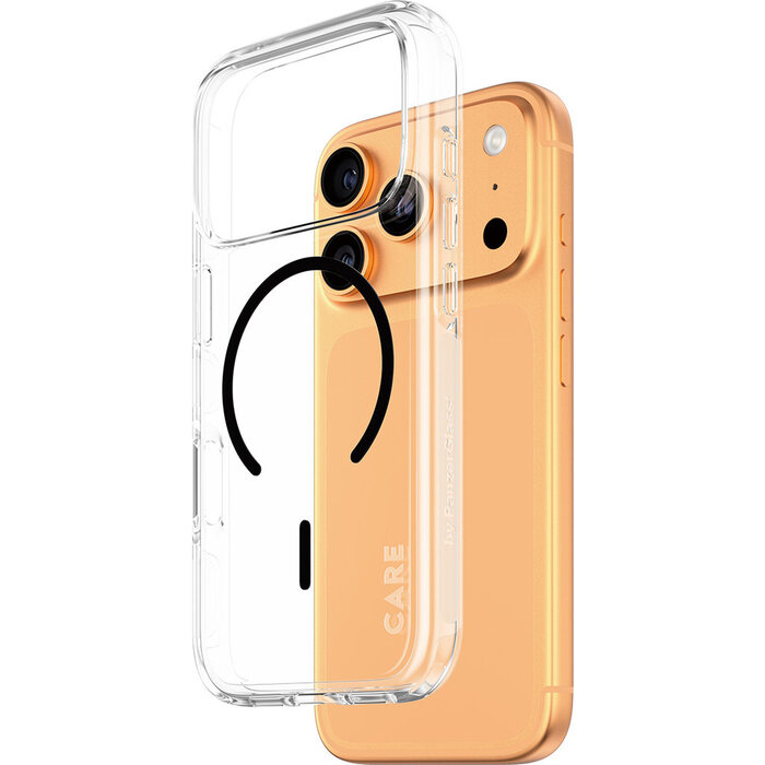 CARE by PanzerGlass PanzerGlass Urban Explorer MagSafe Hoesje iPhone 17 Pro - Transparant Zwart
