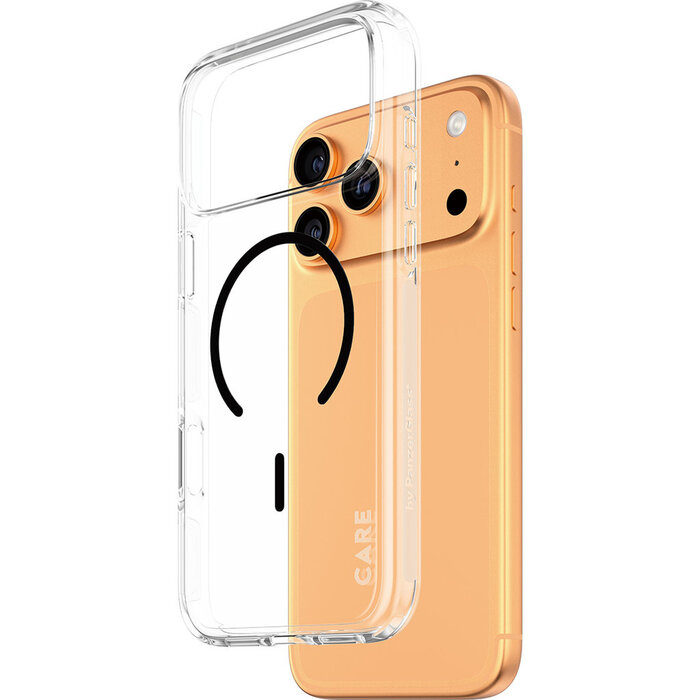 CARE by PanzerGlass PanzerGlass Urban Explorer MagSafe Hoesje iPhone 17 Pro Max - Transparant/Zwart