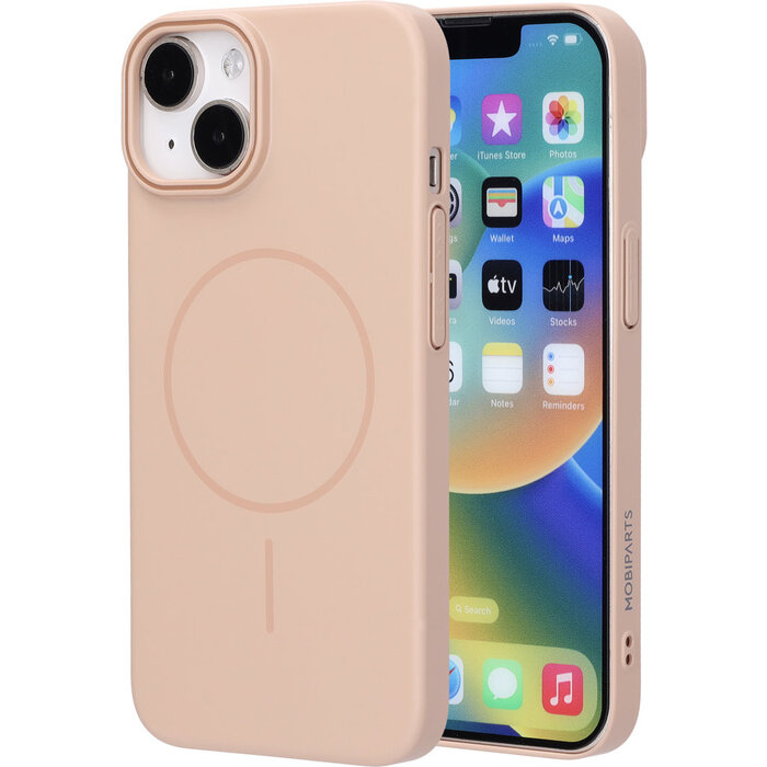 Mobiparts Mobiparts Slim Line Case Apple iPhone 14 (MagSafe Compatible) Dune Sand