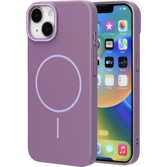 Mobiparts Mobiparts Slim Line Case voor iPhone 14 - MagSafe - Imperial Purple