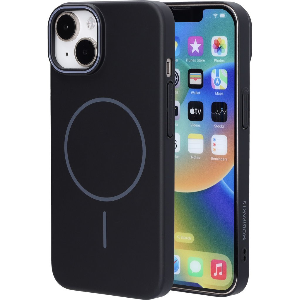 Mobiparts Mobiparts Slim Line Case Apple iPhone 14 (MagSafe Compatible) Onyx Black
