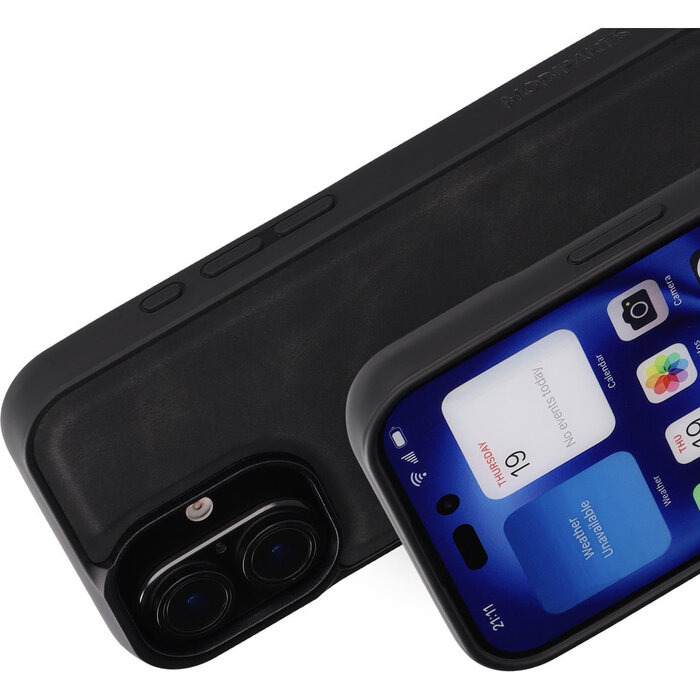 Mobiparts Mobiparts Classic Backcover voor iPhone 16 - MagSafe - Graphite Black