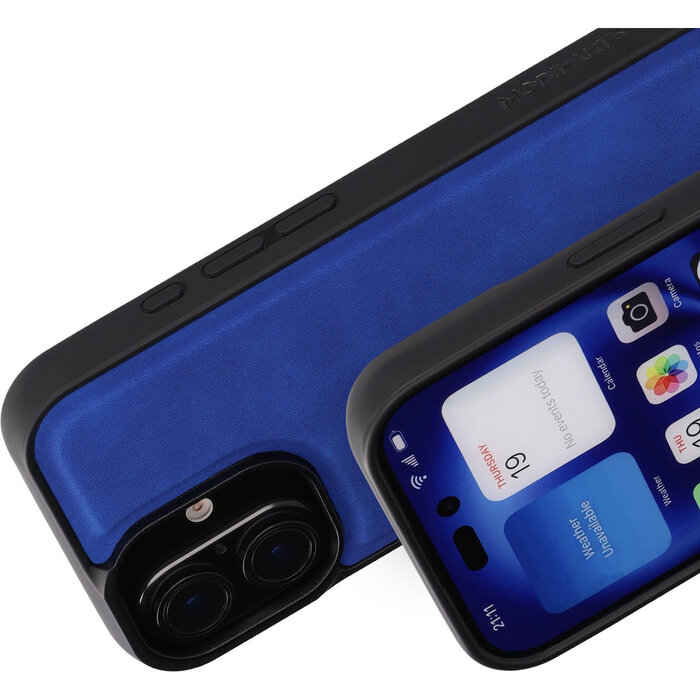 Mobiparts Mobiparts Classic Backcover voor iPhone 16 - MagSafe - Sapphire Blue