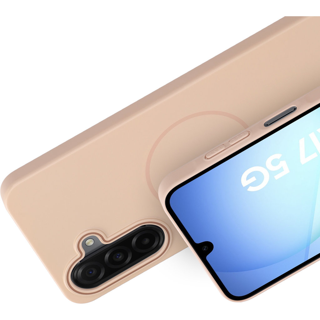 Mobiparts Mobiparts Slim Line MagSafe Case voor Samsung Galaxy A17 - Dune Sand