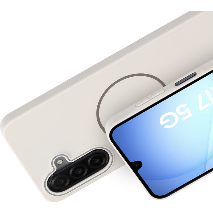 Mobiparts Mobiparts Slim Line MagSafe Case Samsung Galaxy A17 - Off White