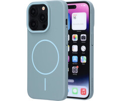 Mobiparts Mobiparts Slim Line Case voor iPhone 15 Pro - MagSafe - Sage Green