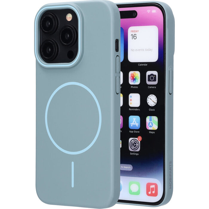 Mobiparts Mobiparts Slim Line Case Apple iPhone 15 Pro (MagSafe Compatible) Sage Green