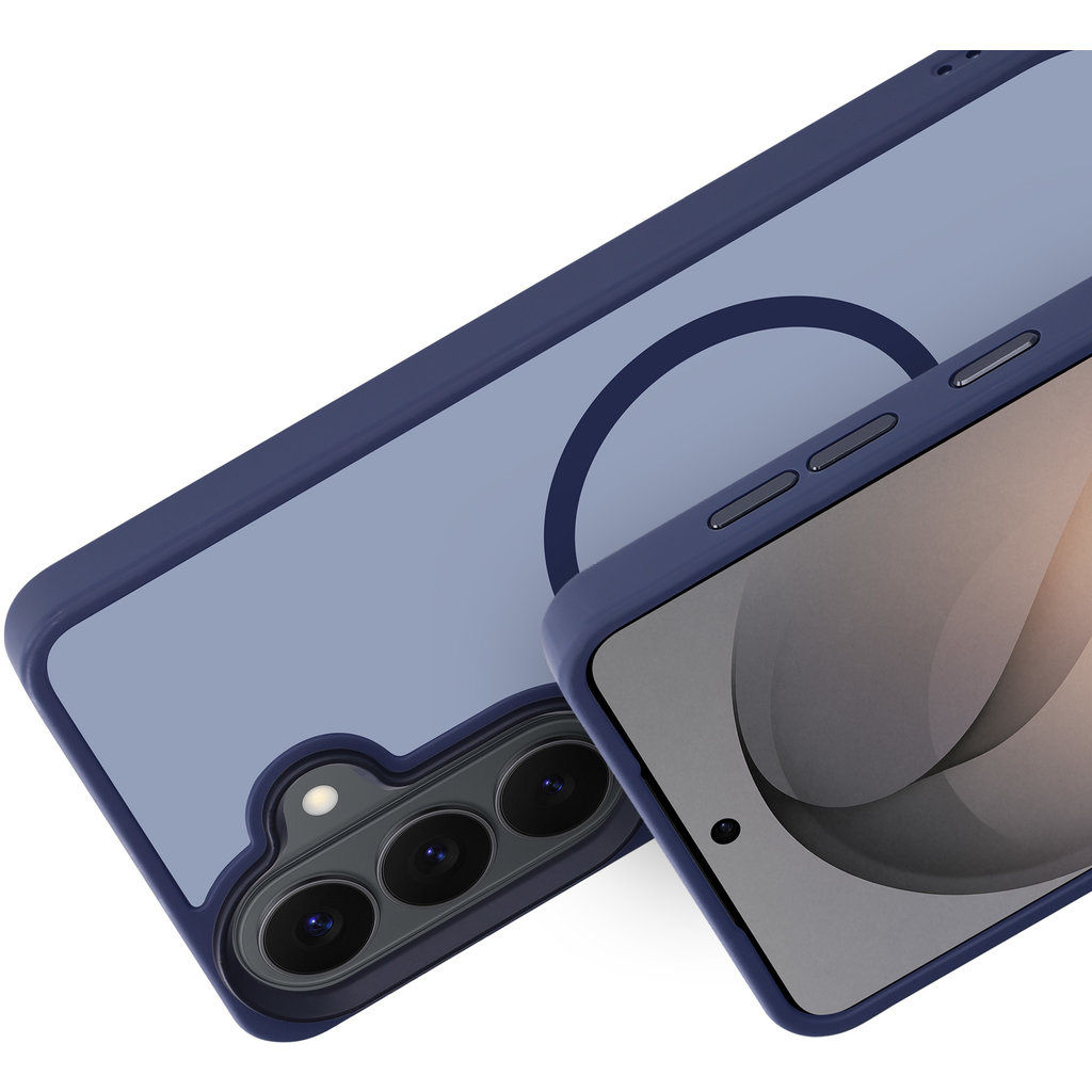 Mobiparts Mobiparts MagSafe Hardcover voor Samsung Galaxy S26 - Satijnblauw