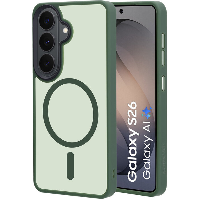 Mobiparts Mobiparts MagSafe Hardcover voor Samsung Galaxy S26 - Satin Green
