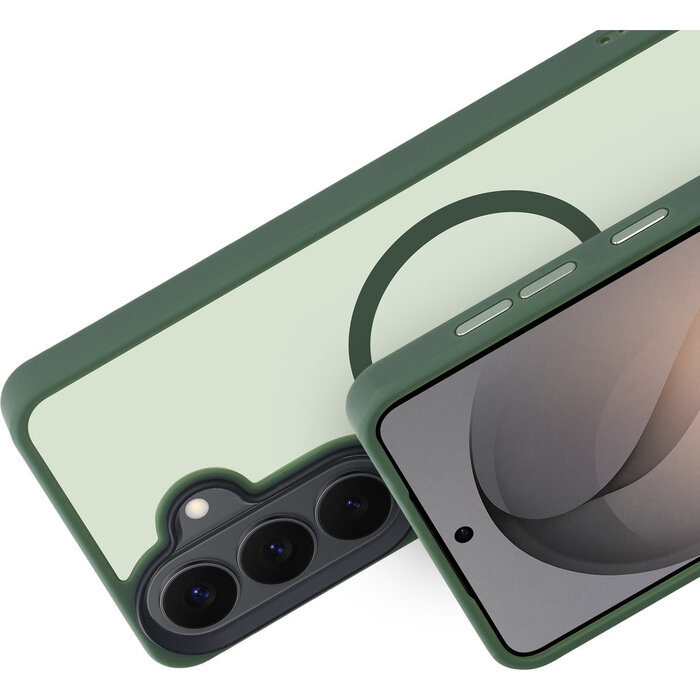 Mobiparts Mobiparts MagSafe Hardcover voor Samsung Galaxy S26 - Satin Green