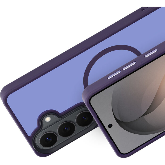 Mobiparts Mobiparts MagSafe Hardcover voor Samsung Galaxy S26 - Satijnpaars