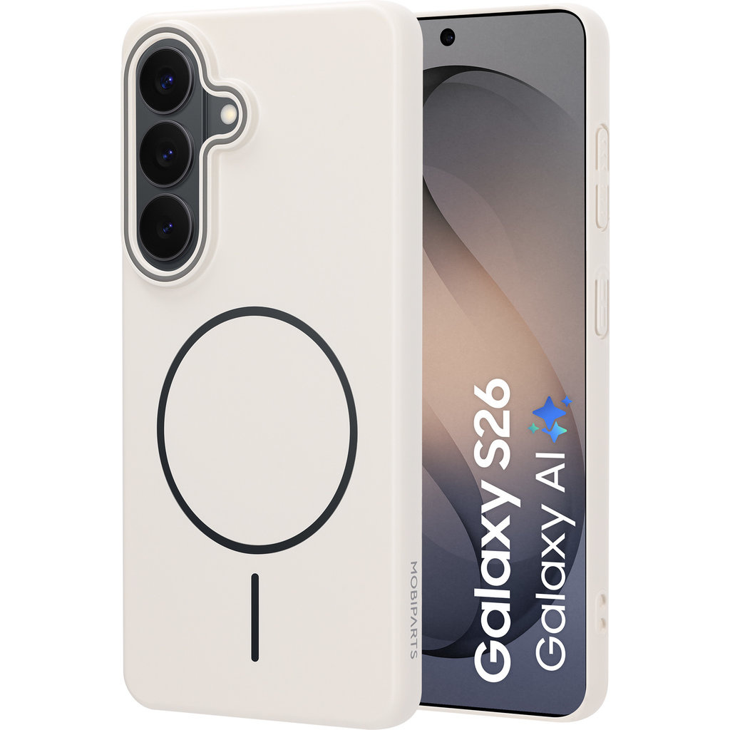 Mobiparts Mobiparts Slim Line Case Samsung Galaxy S26 (MagSafe Compatible) Off White