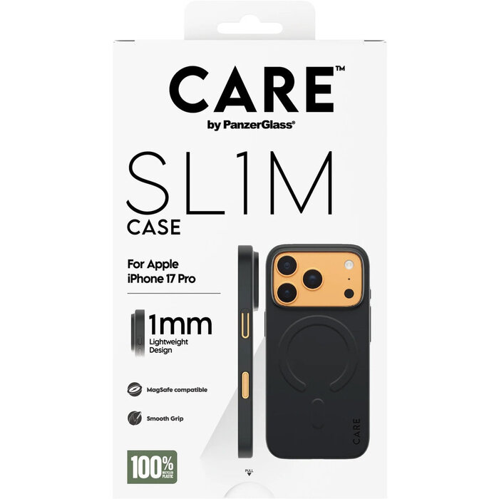 CARE by PanzerGlass PanzerGlass SL1M MagSafe Hoesje voor iPhone 17 Pro - Zwart