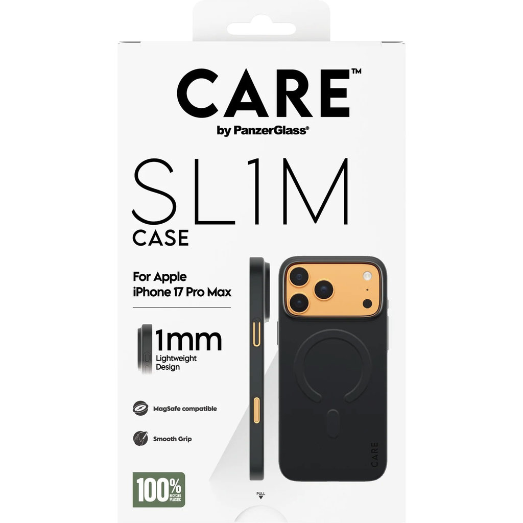 CARE by PanzerGlass PanzerGlass SL1M MagSafe Case voor iPhone 17 Pro Max - Zwart