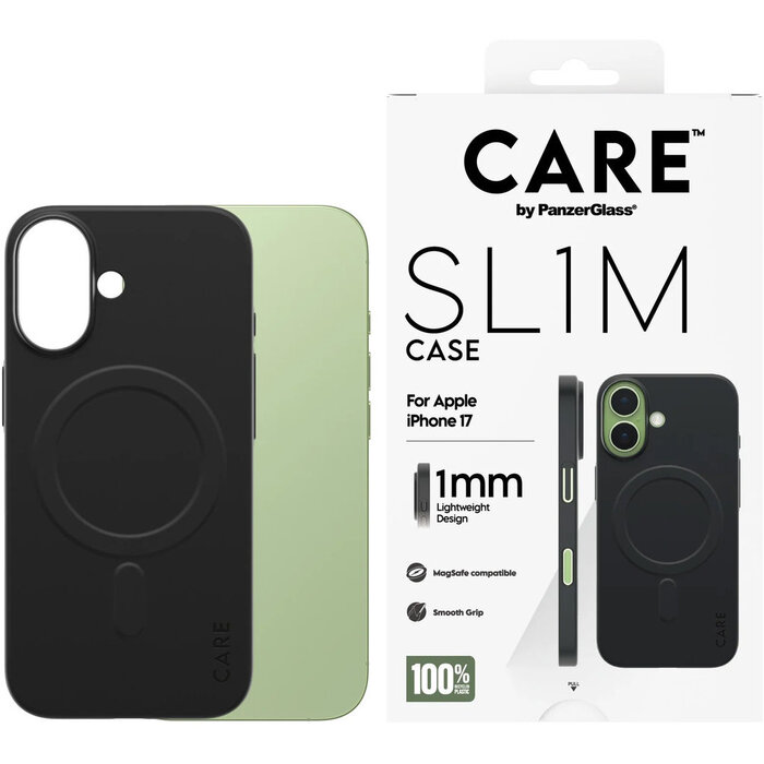 CARE by PanzerGlass CARE by PanzerGlass SL1M MagSafe Case Black iPhone 17