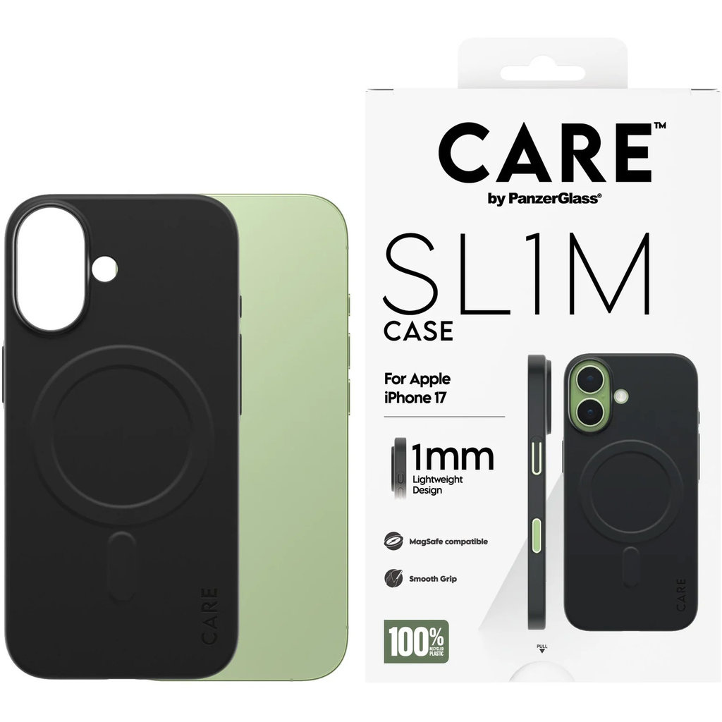 CARE by PanzerGlass CARE by PanzerGlass SL1M MagSafe Case Black iPhone 17, foto 3 van 5