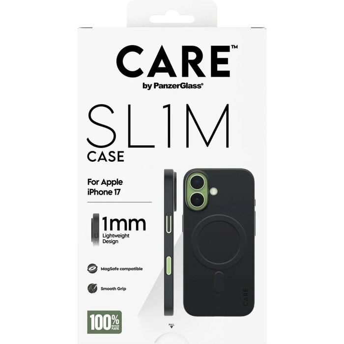 CARE by PanzerGlass CARE by PanzerGlass SL1M MagSafe Case Black iPhone 17