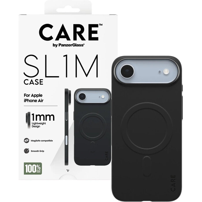 CARE by PanzerGlass PanzerGlass CARE SL1M MagSafe Case voor iPhone Air - Zwart