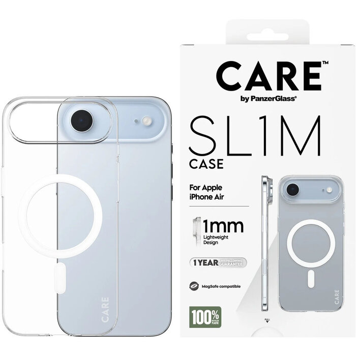 CARE by PanzerGlass PanzerGlass SL1M MagSafe Case voor iPhone Air - Transparant