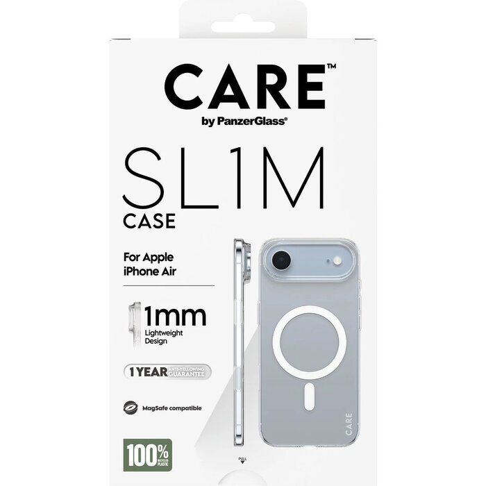 CARE by PanzerGlass PanzerGlass SL1M MagSafe Case voor iPhone Air - Transparant