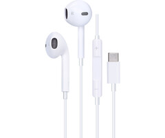 Mobiparts Mobiparts USB-C Wired Earbuds met Microfoon - Wit