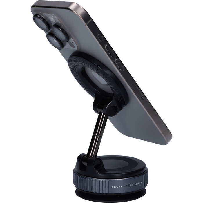 Mobiparts Mobiparts Universele Vacuüm Telefoonhouder Auto - MagSafe - Zwart