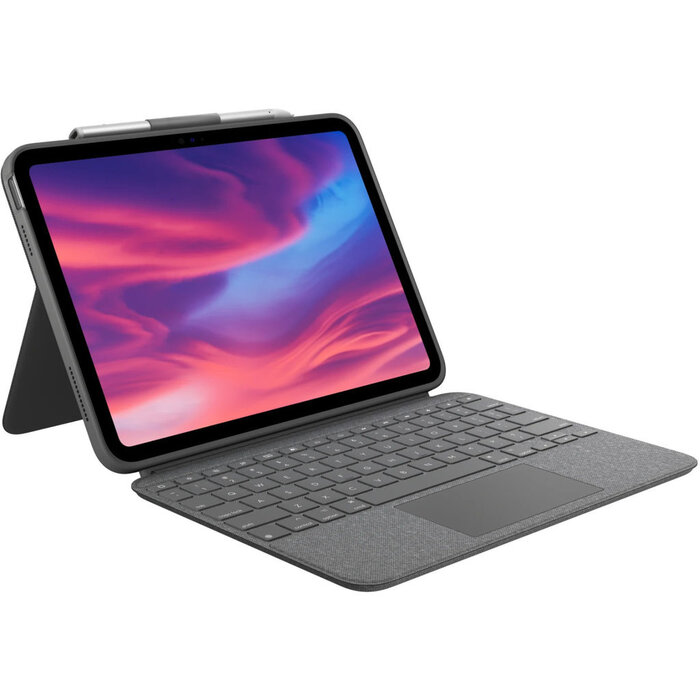logitech Logitech Combo Touch iPad 10.9 (10e gen) Toetsenbordcase - QWERTY