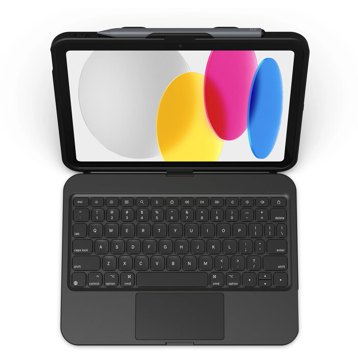 ZAGG ZAGG Tough Keys Keyboard voor iPad Air 10.9 (2020/2022) met Trackpad - QWERTY - Zwart