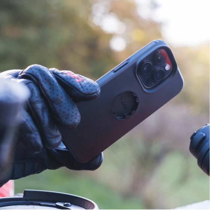 Tigra Tigra MountCase 2 Motorcycle Kit - Beschermhoes met Motorhouder voor Apple iPhone 15 Pro en 14 Pro