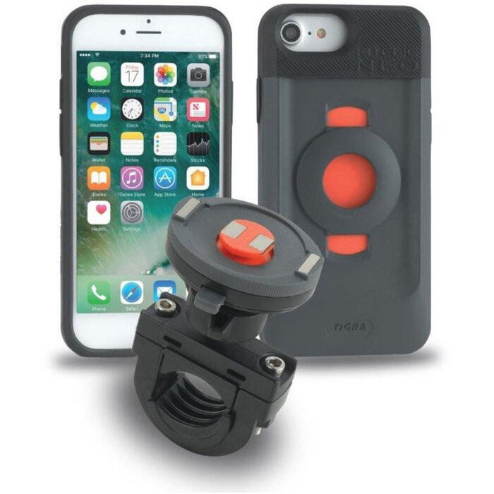 Tigra Tigra FitClic Neo Motorhouder Set voor iPhone 8, 7, 6S & SE (2020/2022)