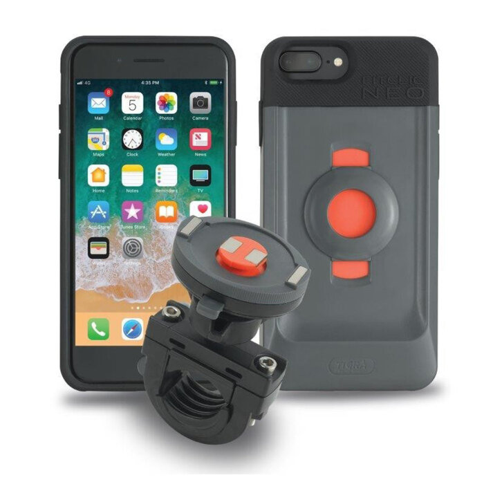 Tigra Tigra FitClic Neo Motorhouder Kit voor iPhone 8+/7+/6S+/6+ (20-30.5mm)