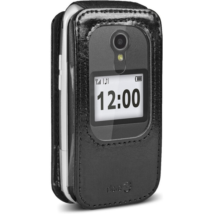 Doro Doro 2414 / 2424 Beschermhoes - Zwart PU-Leder (270-70506)