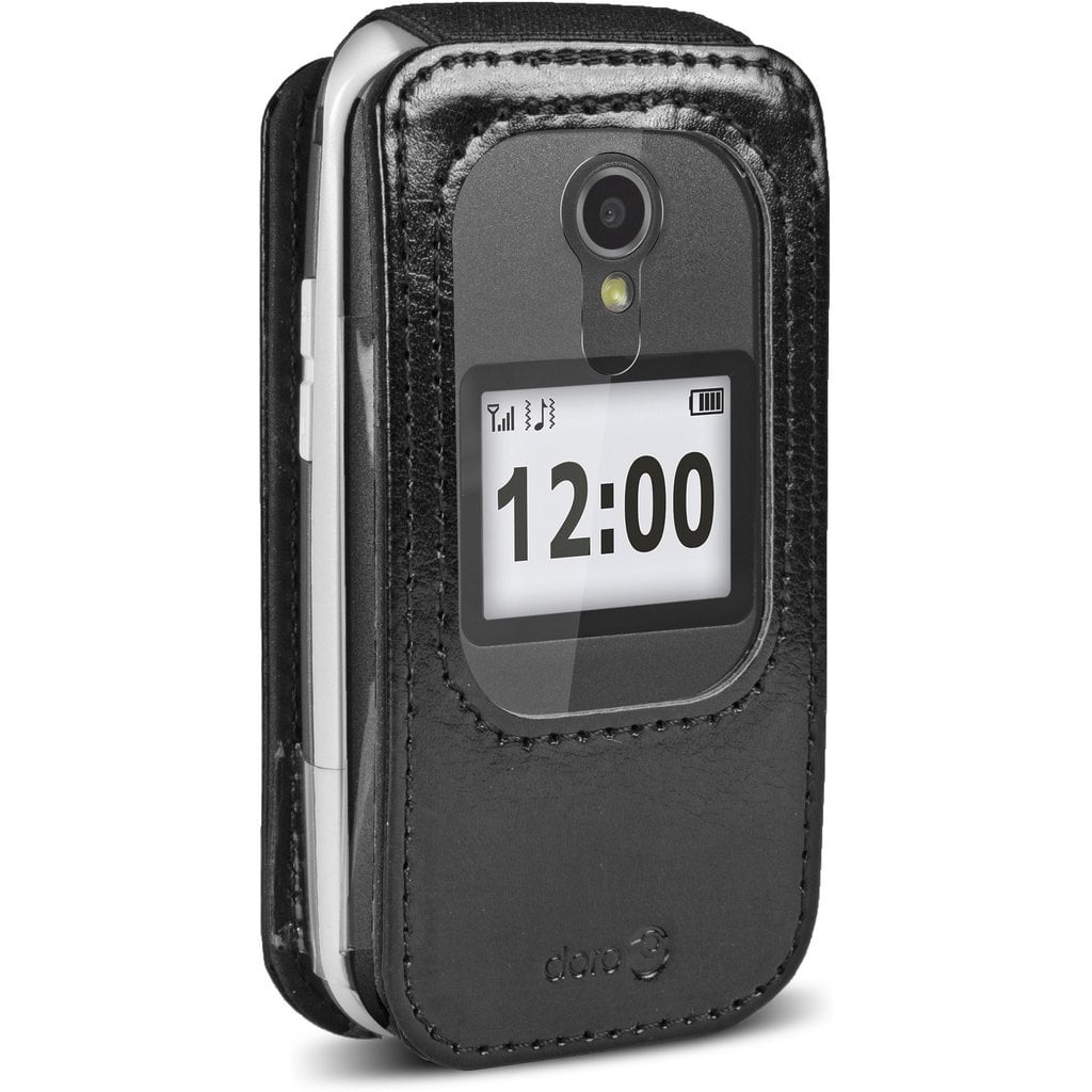 Doro Doro 2414 / 2424 Beschermhoes - Zwart PU-Leder (270-70506)