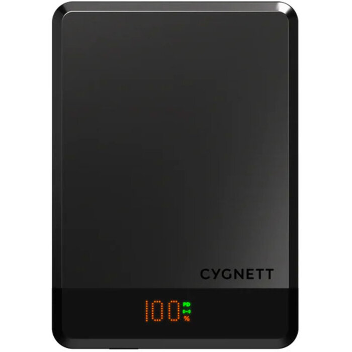 Cygnett Cygnett MagSlim 5.000mAh Magnetische Powerbank - Zwart
