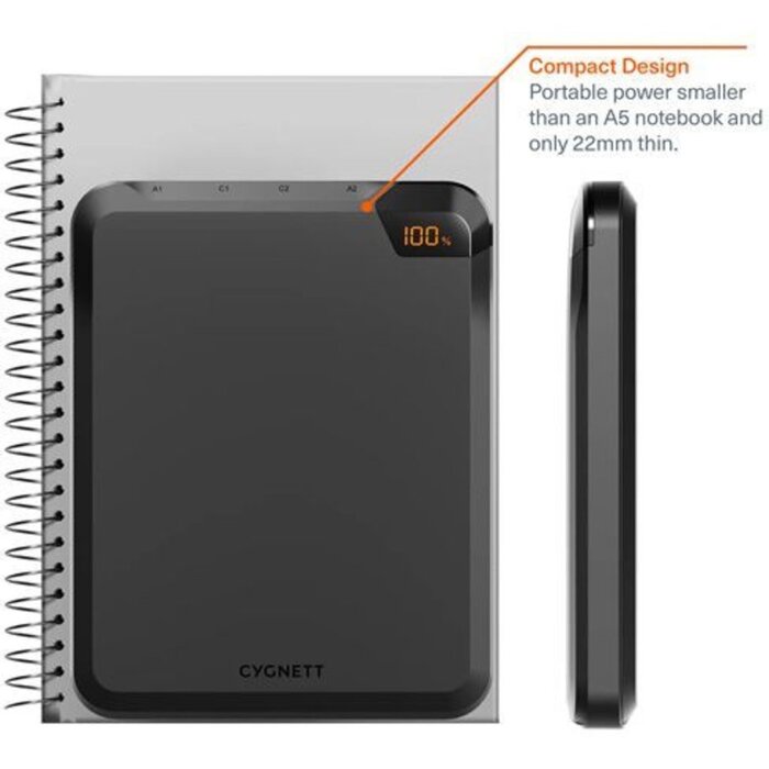 Cygnett Cygnett VertPWR 25K Powerbank 25.000 mAh 100W - Obsidian