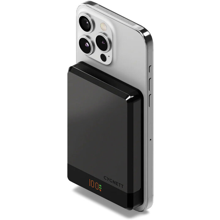 Cygnett Cygnett MagSlim 10.000mAh MagSafe Powerbank Zwart