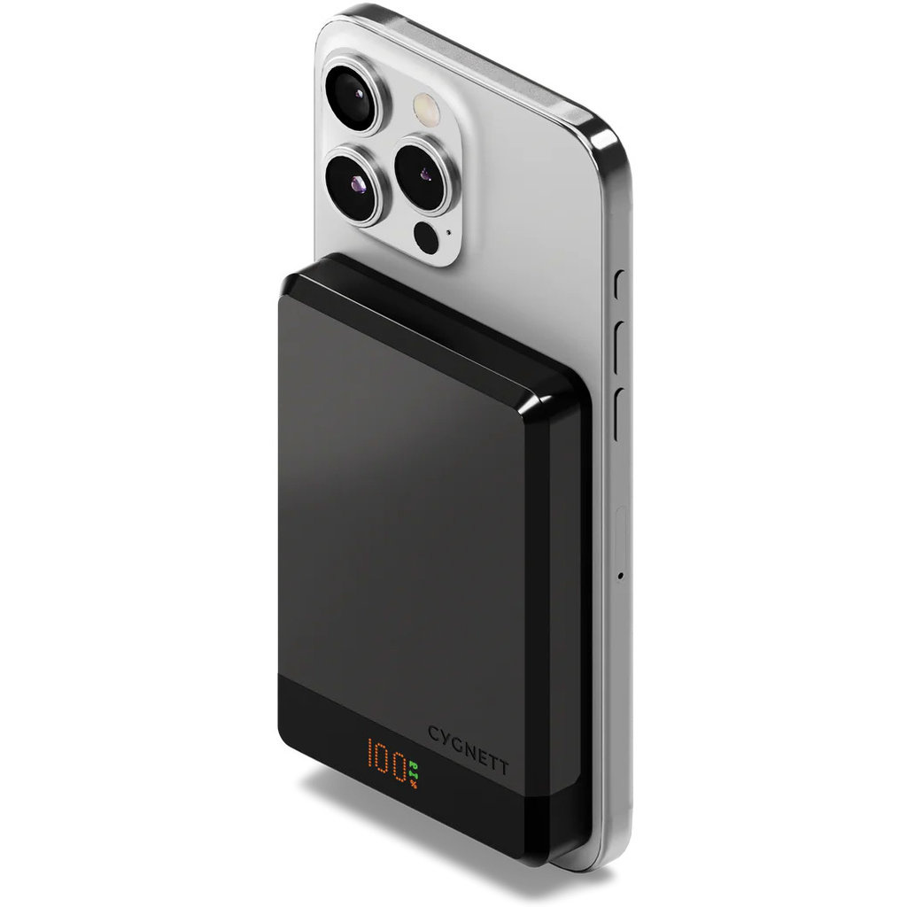 Cygnett Cygnett MagSlim 10.000mAh MagSafe Powerbank Zwart