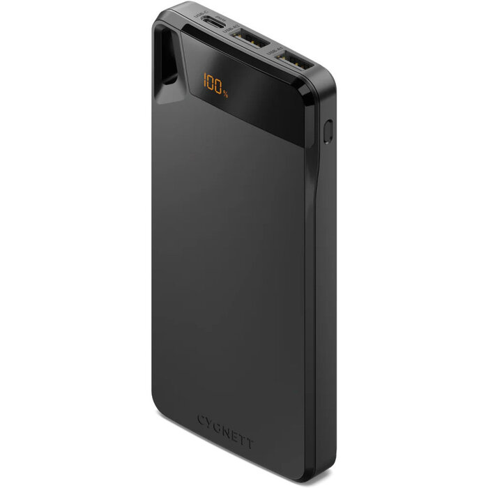 Cygnett Cygnett Boost 4 Power Bank 10.000 mAh - Zwart (15W Snellader)