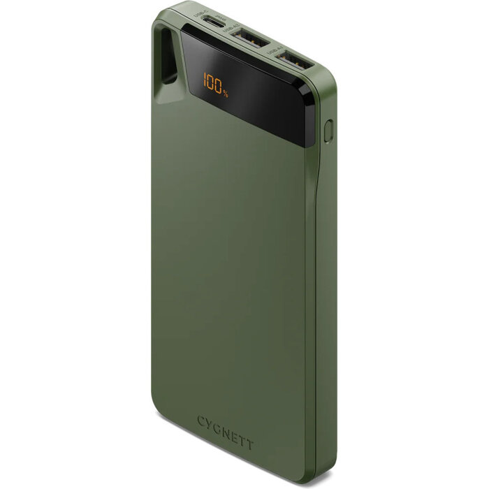 Cygnett Cygnett Boost 4 Powerbank 10.000 mAh - Groen - 3 Poorten (15W)