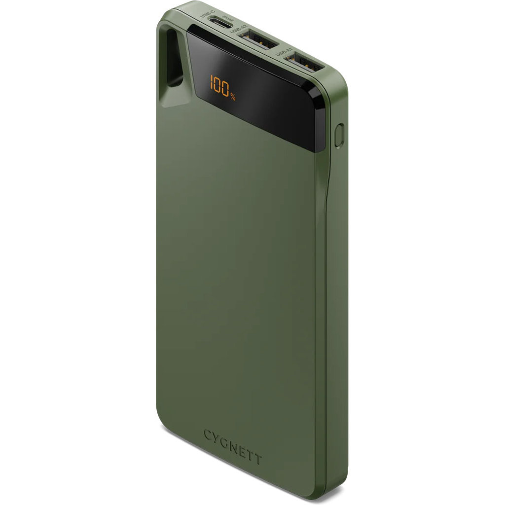 Cygnett Cygnett Boost 4 Powerbank 10.000 mAh - Groen - 3 Poorten (15W)