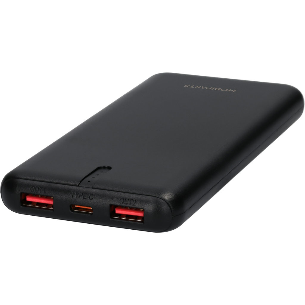Mobiparts Mobiparts Powerbank III 10.000 mAh - 22.5W Snellaad Powerbank Zwart
